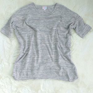 Lularoe Grey Textured XS Top